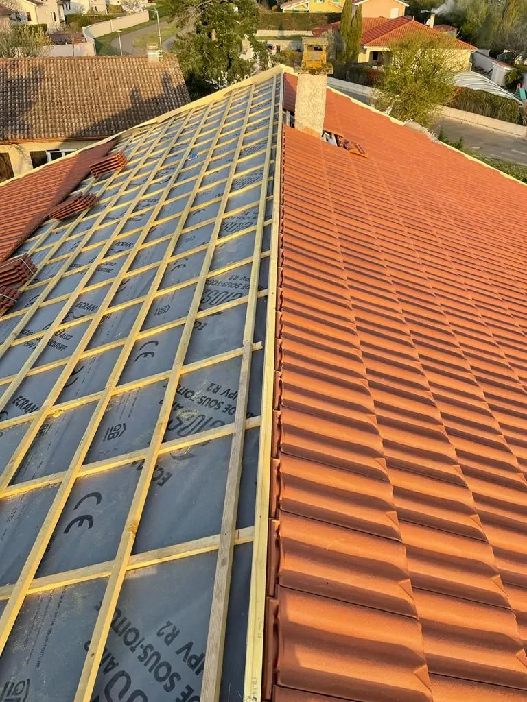 Toiture mécanique terminée